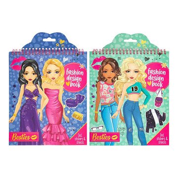 Besties Fashion Designer Buch Neon - 20 Blatt