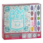 Aquarel Schilderen Kawaii Art Set - 3x Canvas Plantjes