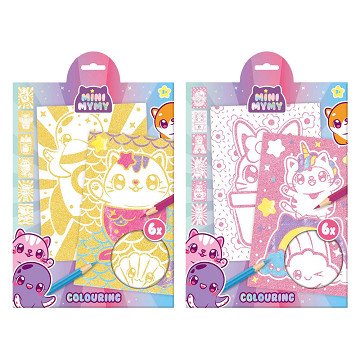 Mini MyMy Glitter Coloring Paper A4