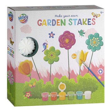 Maak-je-eigen Tuinprikkers incl. 6 Verfkleuren & 1 Kwast