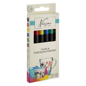 Nassau Glass & Porcelain Markers - 6 pcs.