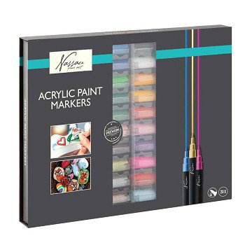 Nassau Acrylic Marker Set - 20pcs.
