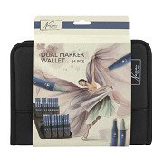 Nassau Marker Case with 24 Round Dual Markers