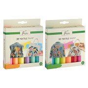 Nassau 3D Textielverf Set - 6st.