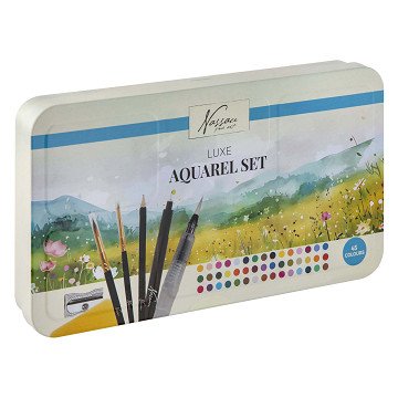 Nassau Luxus-Aquarellfarben-Set – 45 Farben