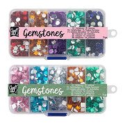 Dekorative Steine ​​in Aufbewahrungsbox – 10 Farben