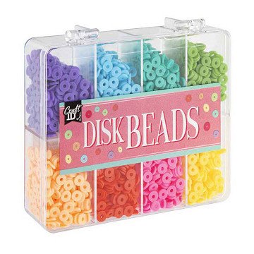 Scheibenperlen in Aufbewahrungsbox – 8 Farben