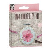 Mini Borduurset Bloem - incl. Naald en Draad