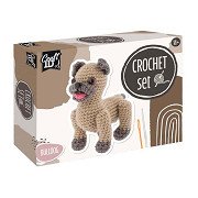 Bulldog Crochet Kit - incl. Needle and Thread