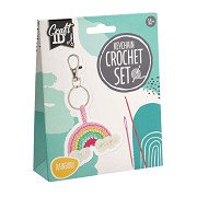 Haakpakket Sleutelhanger Regenboog - incl. Naald en Draad