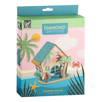 Diamond Painting Zomerhuis - 18x18x16cm