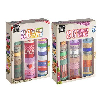 Washi Tape Set 3m - 36st.