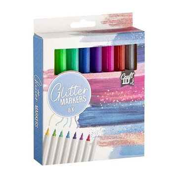 Glitter Markers - 8st.