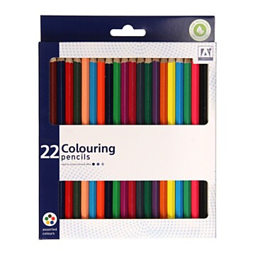 Colored pencils, 22 pcs.