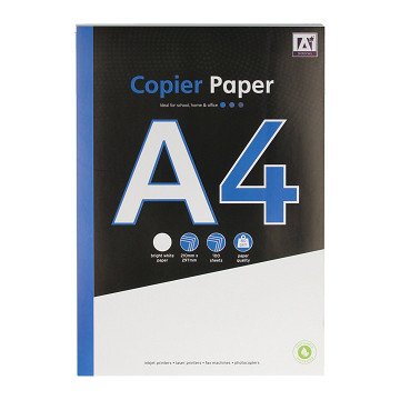 White A4 paper, 100 sheets, 80gsm