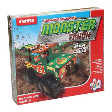 Bouw je Eigen Houten Monstertruck Bouwpakket