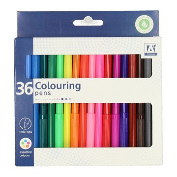 Felt-tip pens, 36 pcs.