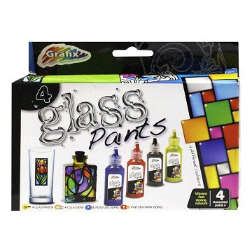 Glass paint, 4 colors