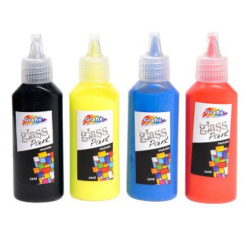 Glasverf, 4 Kleuren