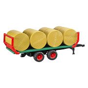 Bruder Bale Transport Trailer with 8 Round Bales 1:16