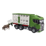 Bruder Scania Super 560R Veetransportwagen met Koe 1:16