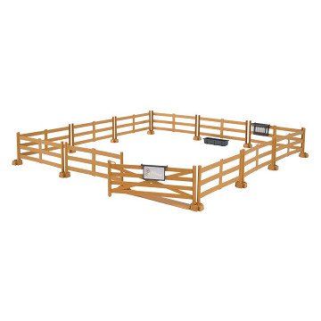 Bruder Bworld Accessoire: Omheining Bruin 53,5 x 17,5 cm 1:16