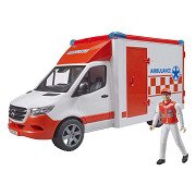 Bruder Mercedes Benz Sprinter Krankenwagen mit Sirene 1:16