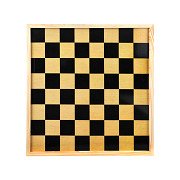 Schach- und Damebrett aus Holz