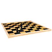 Wooden Chess and Checkers Board