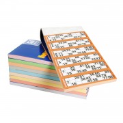 Bingo cards 100 sheets, 600 cards