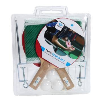 Table tennis set with net
