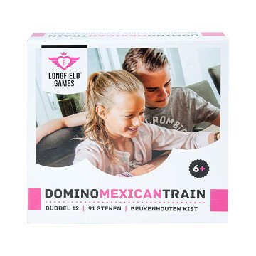 Domino Mexican Train in Wooden Case