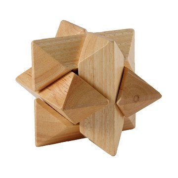 IQ Puzzel Hout Ster