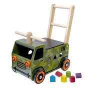 I'm Toy Loop- en Duwwagen Legertruck