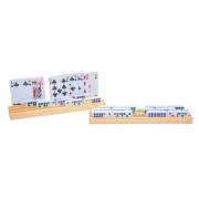 Wooden Domino and Card Holder, 4 pcs.