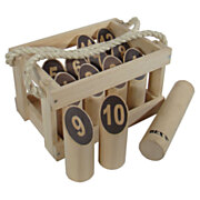 Number Kubb Original Rubber Wood in Wooden Box