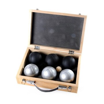 Jeu de Boules im Luxusetui, 6 Kugeln