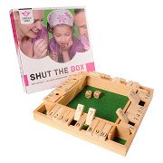 Shut the Box Wooden Dice Game, 4 players