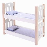 Dolls Bunk Bed Gray/White