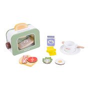 Toaster aus Holz mit Timer