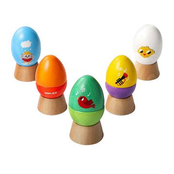 Wooden Music Eggs