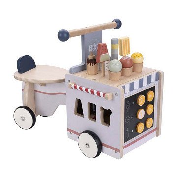 Wooden Balance Bike Ice Cream Cart Jack & Jacky