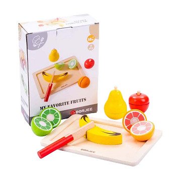 Wooden Cutting Set Fruit