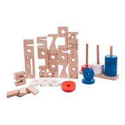 Wooden Counting Blocks, 62 pcs.