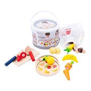 Wooden Cutting Set Vegetables and Fruits