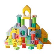 Wooden Building Blocks Color, 84pcs.