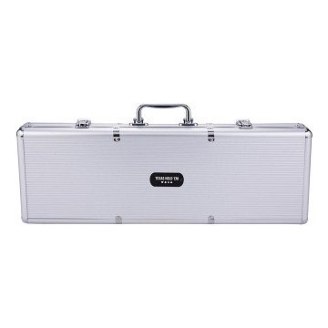 Pokerset im silbernen Etui - High Stake 500 Chips 14gr.