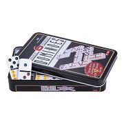 Domino Double in der Dose - 28 farbige Spielsteine