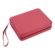 Backgammon-Reisespiel mit Reißverschluss – Rot