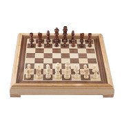 Luxuriöses Schachbrett aus Holz – 40 x 40 cm